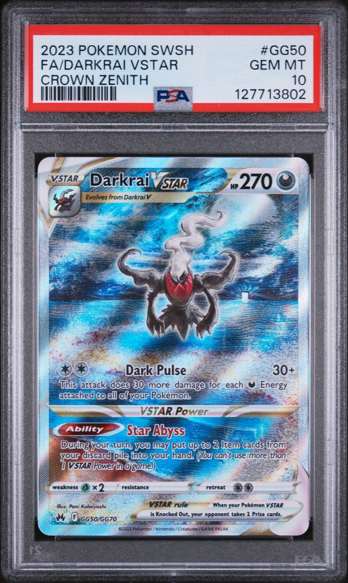 Darkrai VSTAR Full Art PSA 10